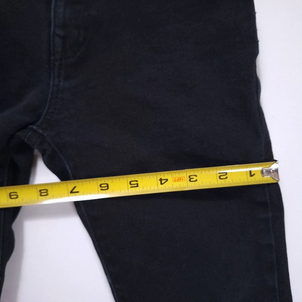 Polo Ralph‎ Lauren Hampton Straight Jeans kids Sz 7 Black Adjustable Waist Denim